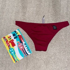 Jolyn Brazil Bikini Bottom / Cranberry